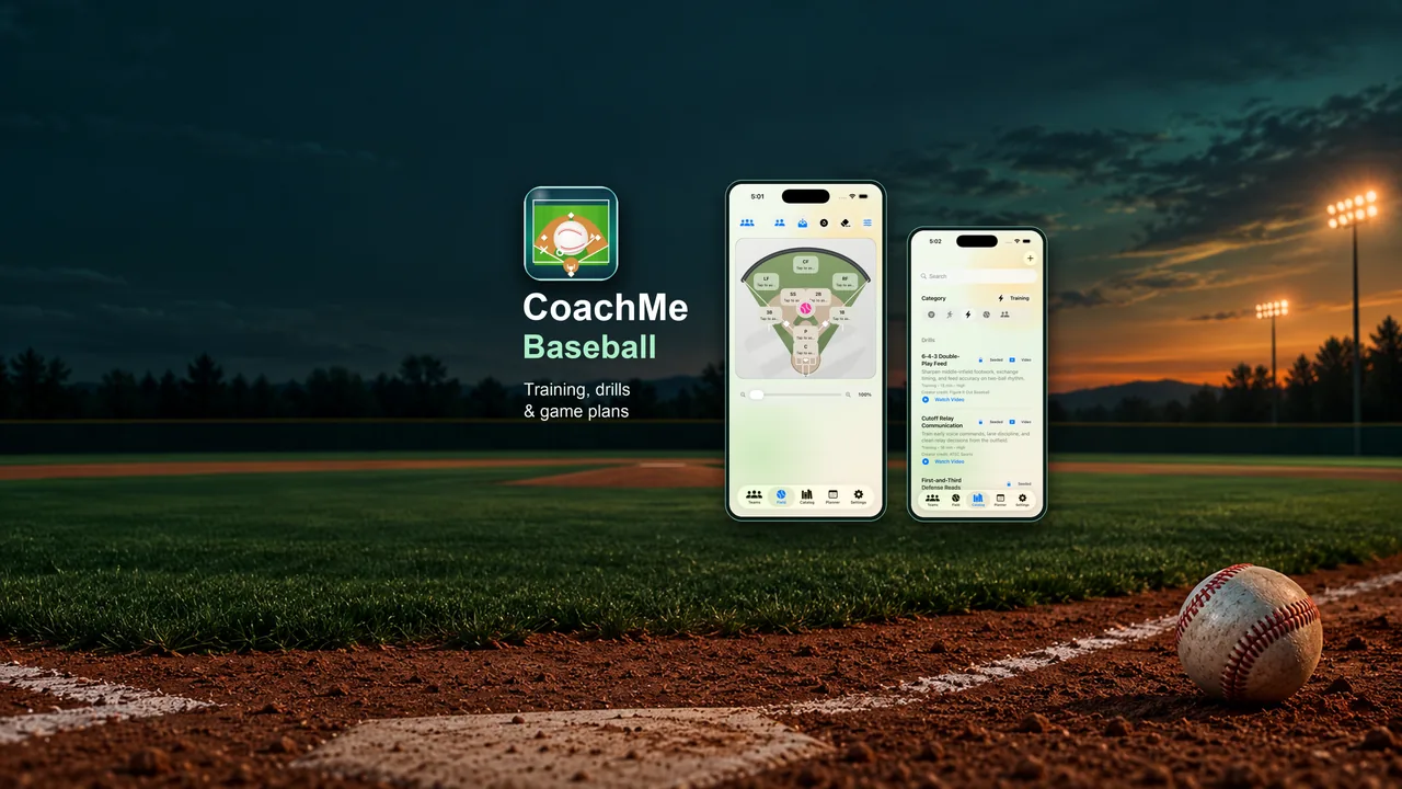 Coach Me Baseball app showcase