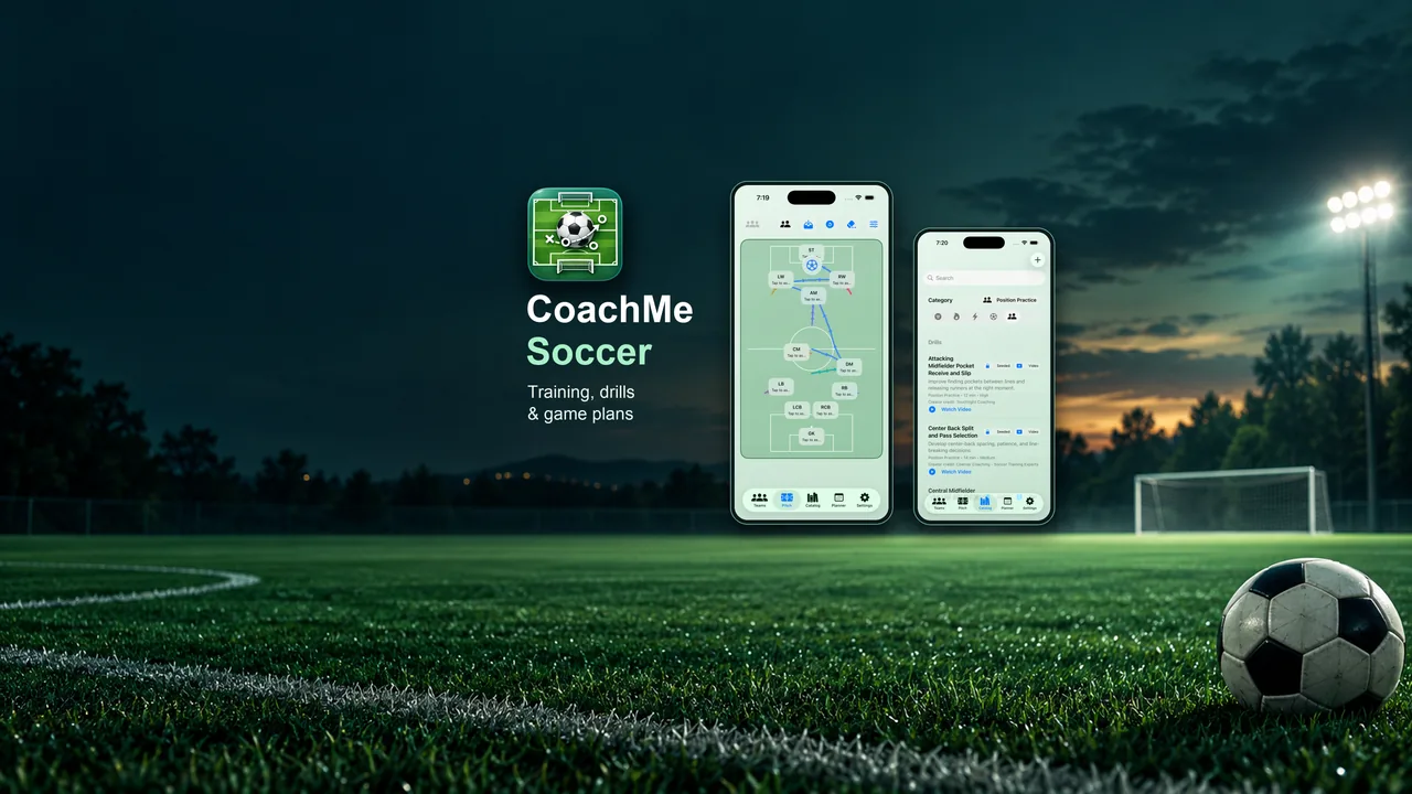 Coach Me Soccer app showcase