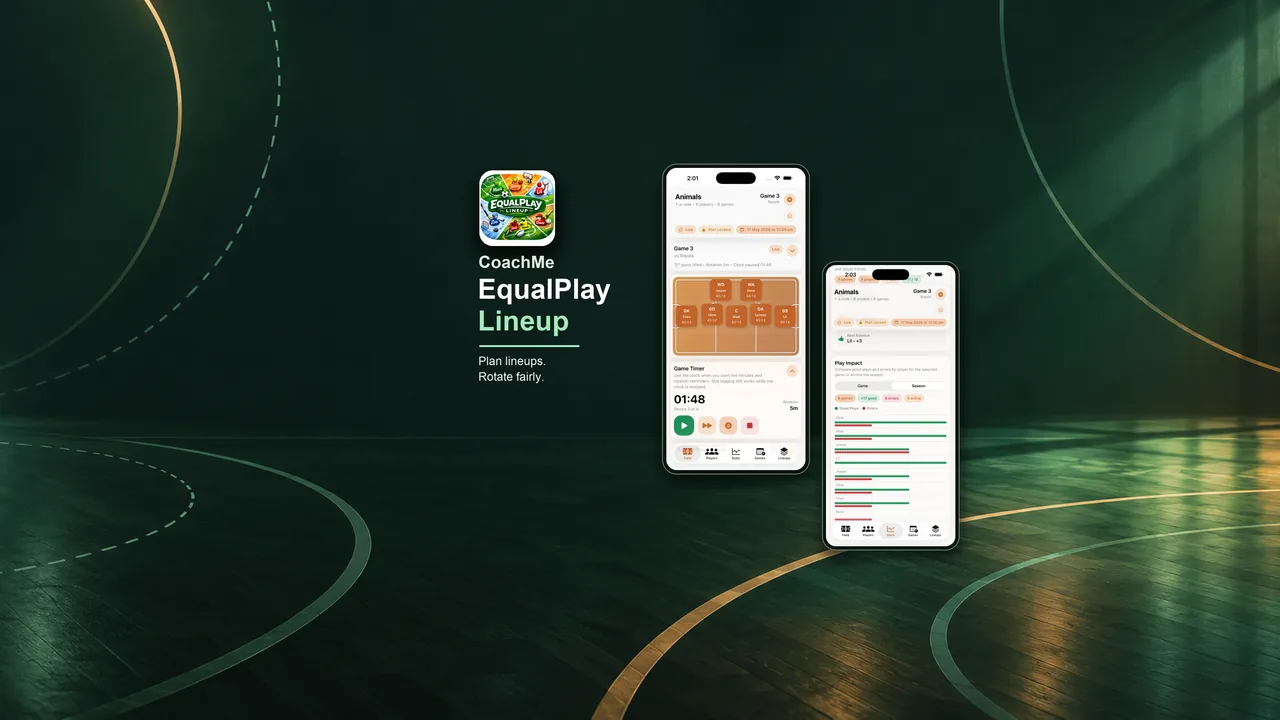 CoachMe EqualPlay Lineup app showcase