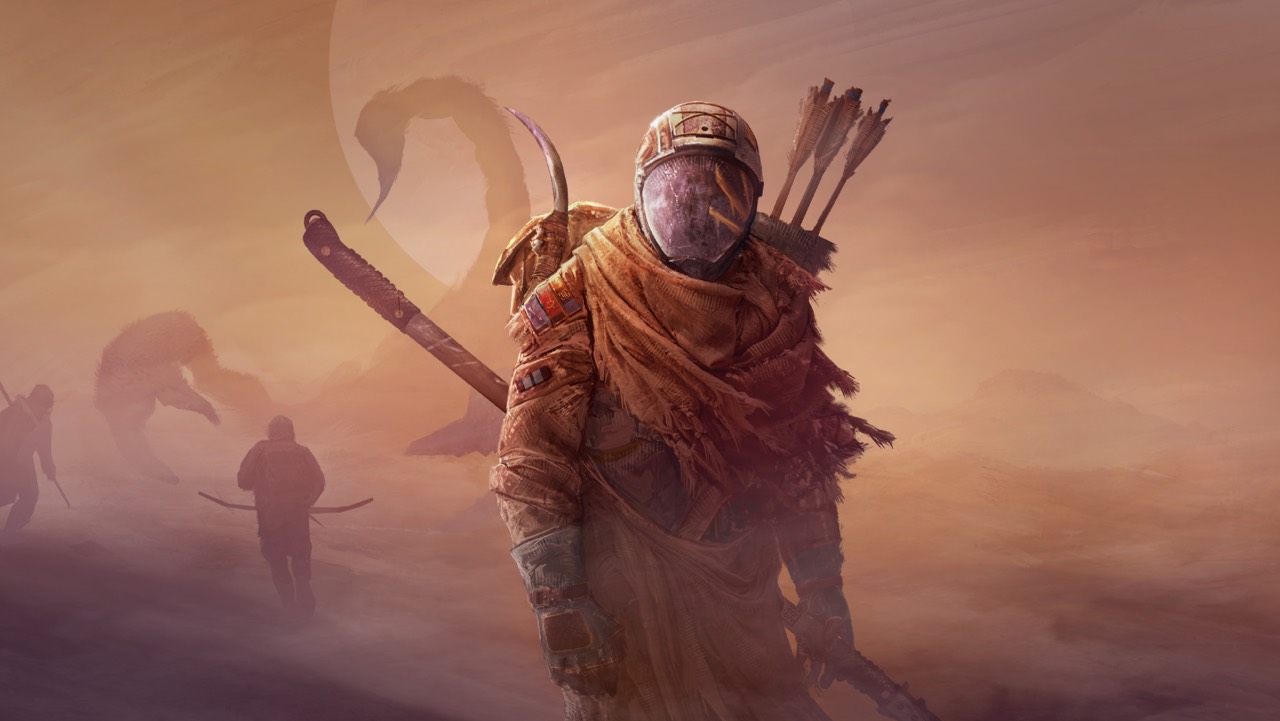 Icarus desert landscape background art