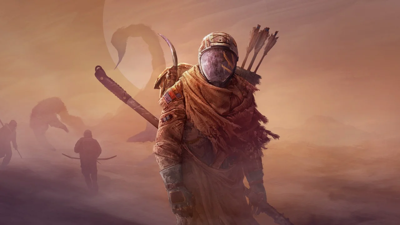 Icarus desert landscape background art